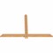 Ekena Millwork Eugene Smooth Timber Gable Bracket, Western Red Cedar, 60"W x 38"H x 1 1/2"D x 3 1/2"F, 15/12 Pitch GBW060X38X0204EUG00SWR - alternate 2